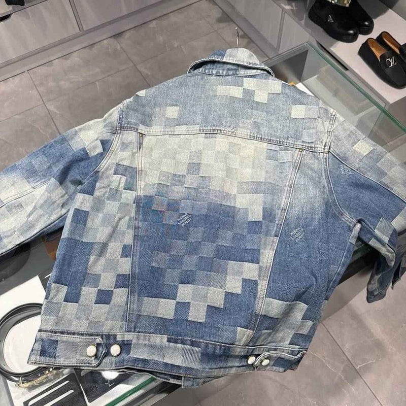 Louis V Damier Denim Skate Jacket - MAGIC CITY