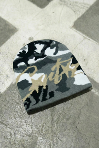 Corteiz camo beanie - Grey Black