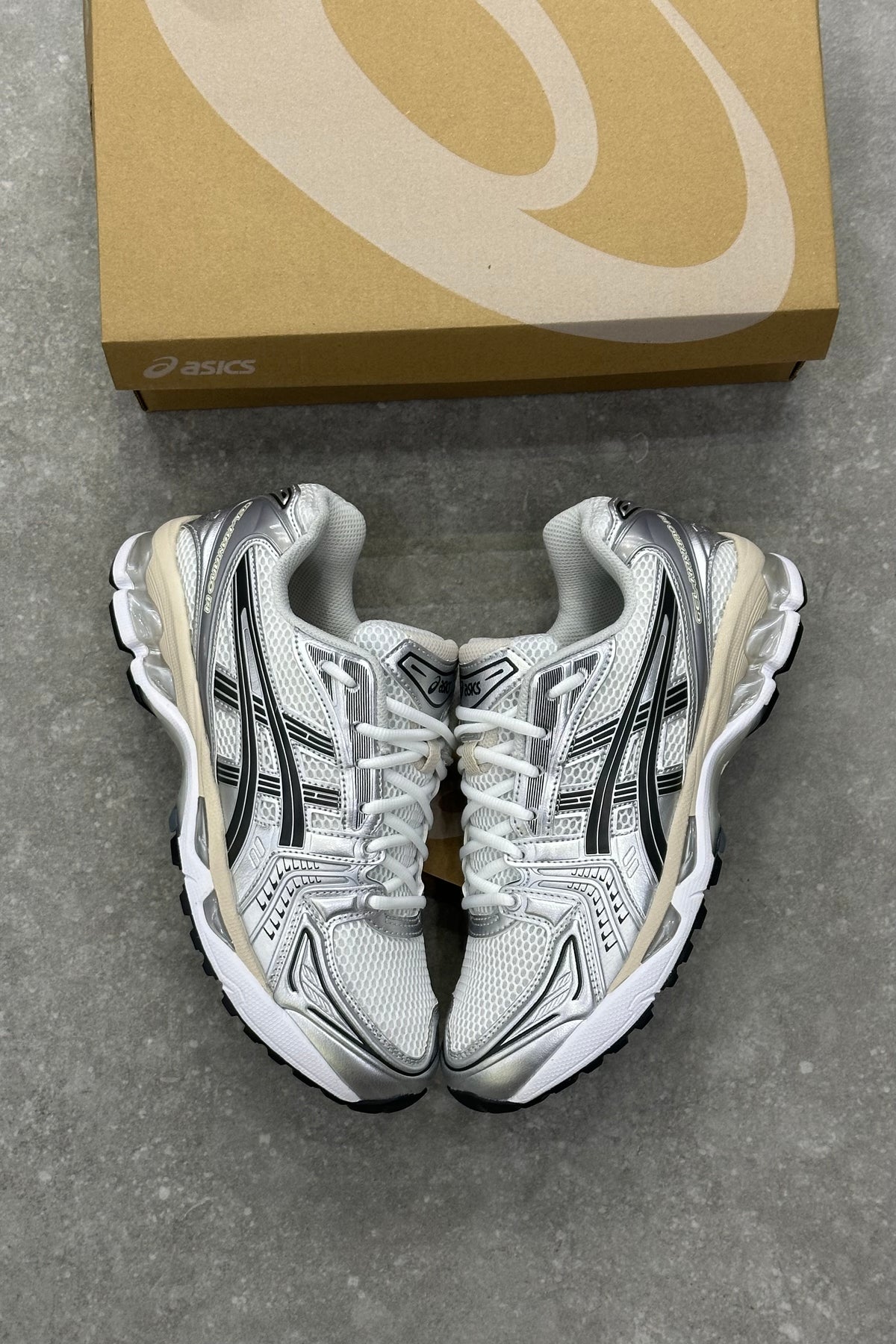 ASICS Gel-Kayano 14 – White Black Pure Silver