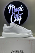 Alexander McQueen Oversized Sneaker Triple White - side view