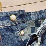 Louis V Damier Denim Skate Pants - MAGIC CITY