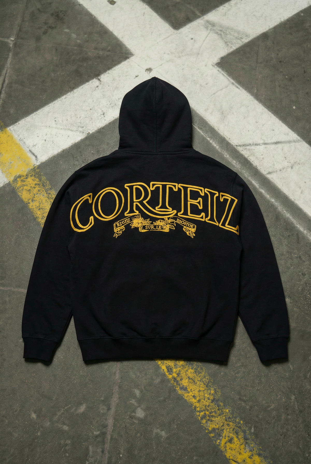 Corteiz Superior Royale Zip Hoodie - "Black/Yellow"