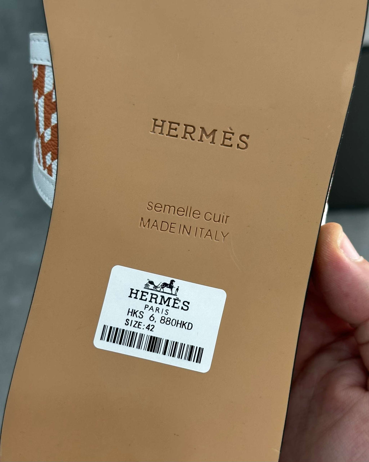 Hermês Sandal Izmir Orange / White - MAGIC CITY