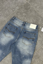 GALLERY DEPT Flared Jeans Paint Splatter - Blue