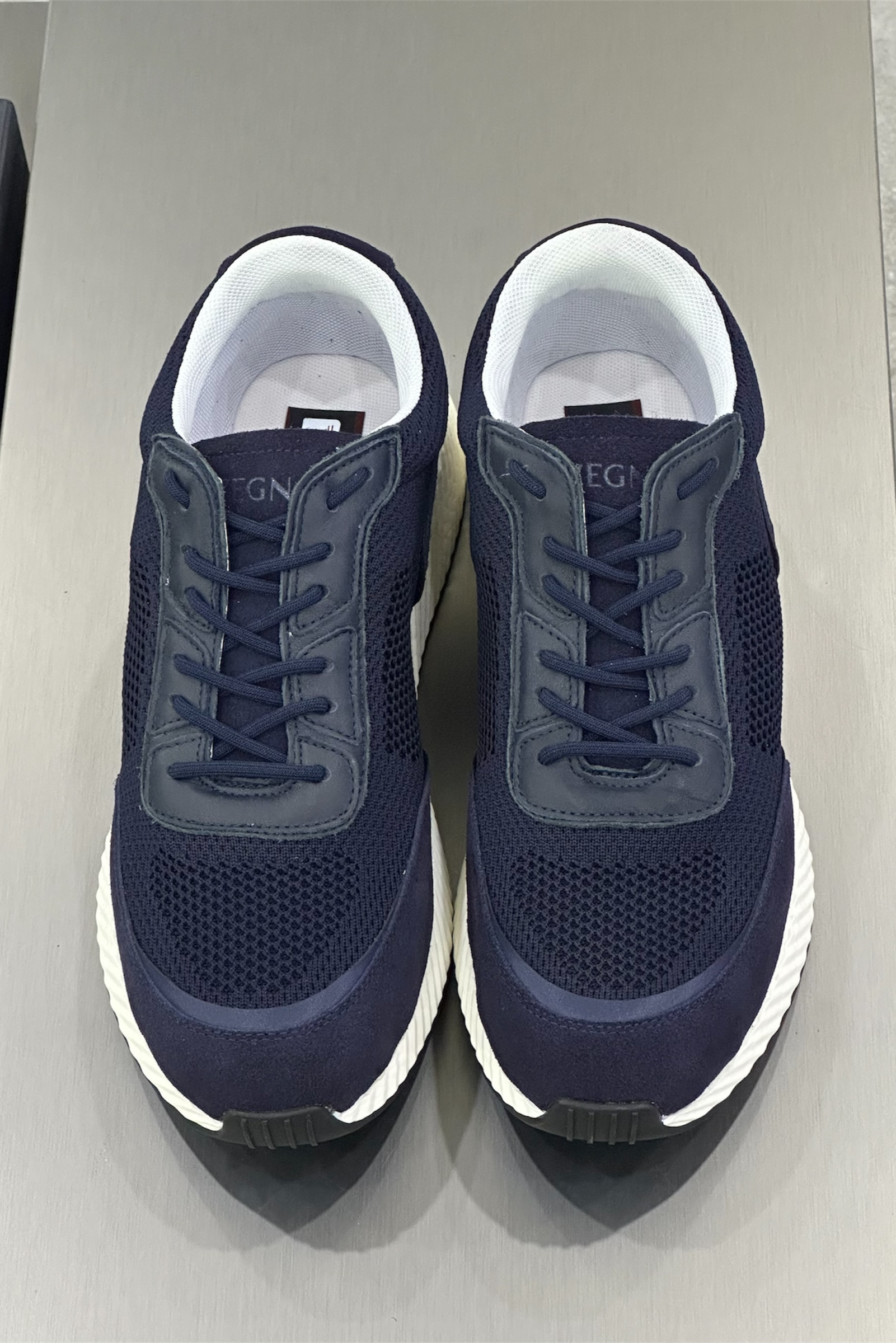 Zegna Techmerino Wool Sneakers - Bleu - MAGIC CITY