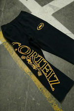 Corteiz Superior Royale Open Hem Pant - "Black/Yellow"