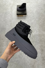 UGG Classic Mini Lace-Up Weather Boot - Black