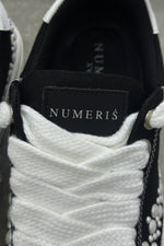 NUMERIS Low-Top Sneakers – Black Pearl Studded