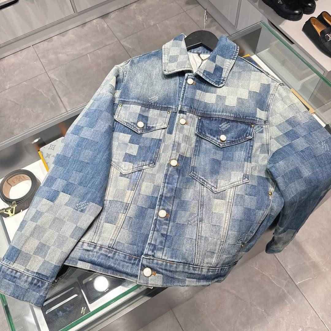 Louis V Damier Denim Skate Jacket - MAGIC CITY