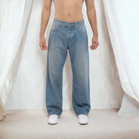 Billiorich Pantalon large en denim - MAGIC CITY