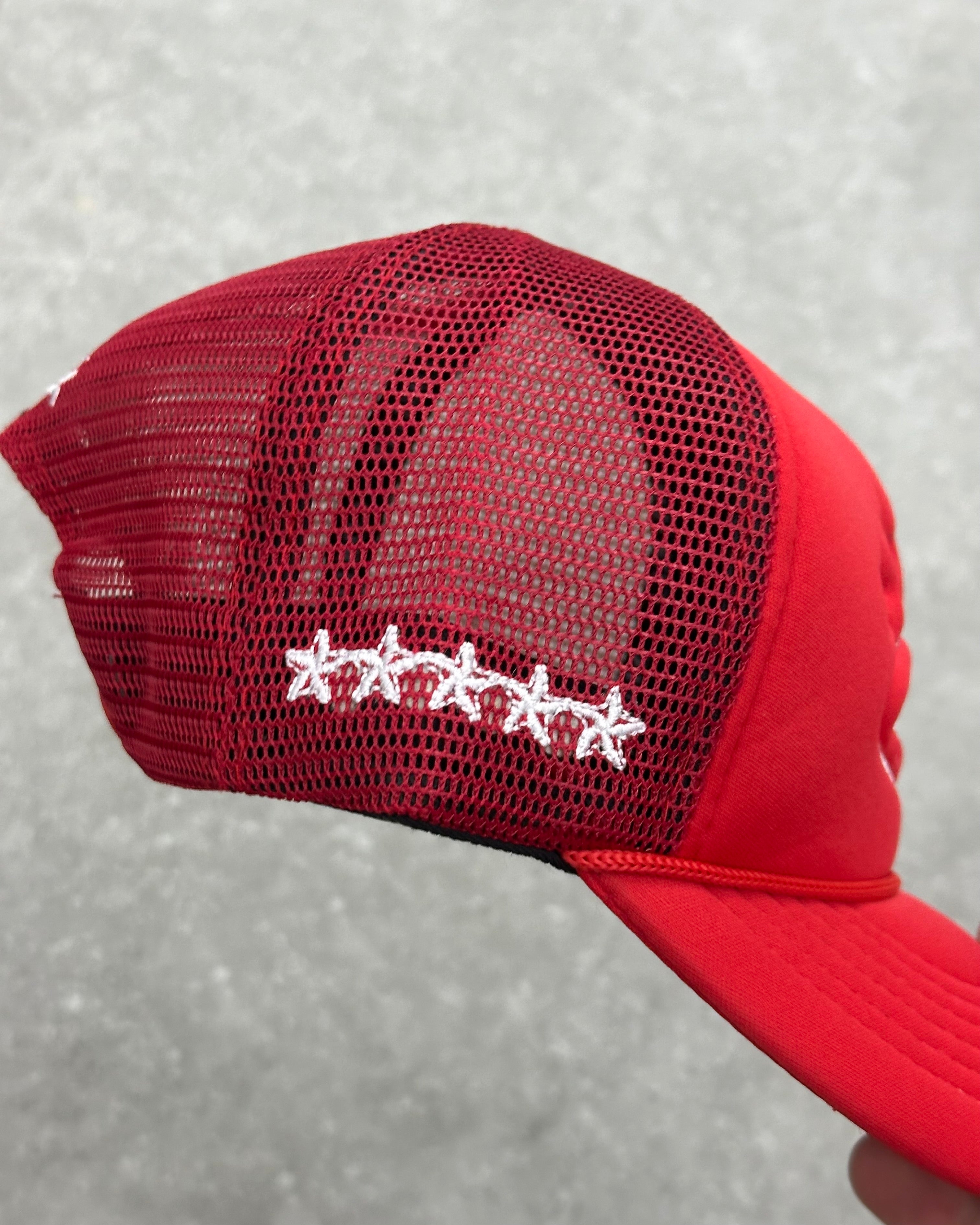 CORTEIZ 5 STARZ Alcatraz Trucker Hat – Red