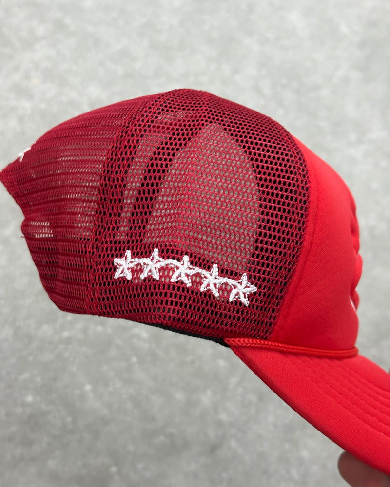 CORTEIZ 5 STARZ Alcatraz Trucker Hat – Red - MAGIC CITY