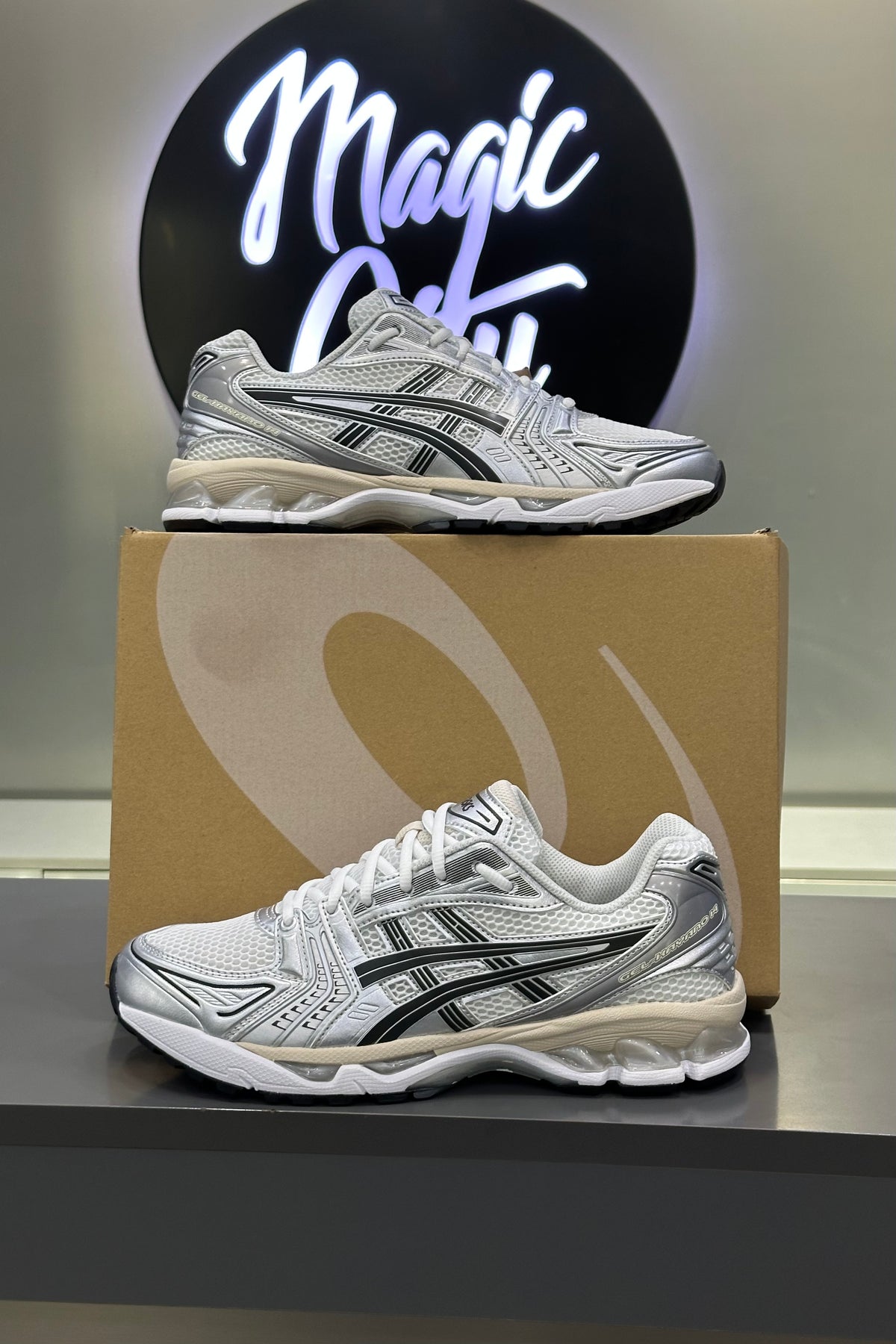 ASICS Gel-Kayano 14 – White Black Pure Silver