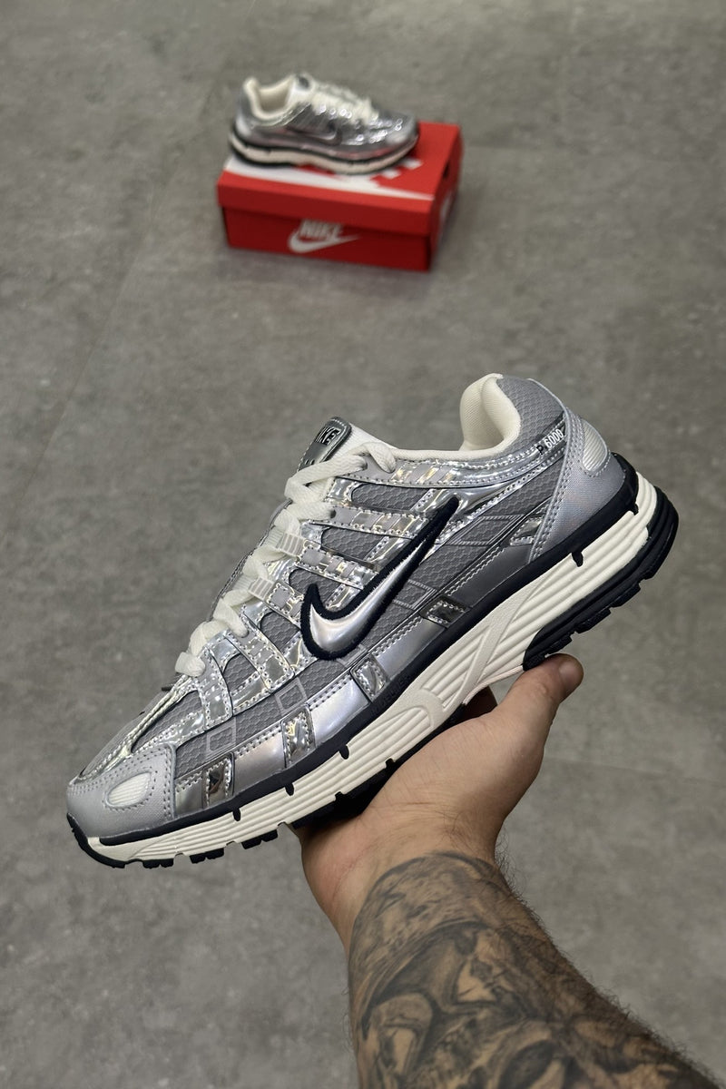 Nike P-6000 Metallic Silver - side view