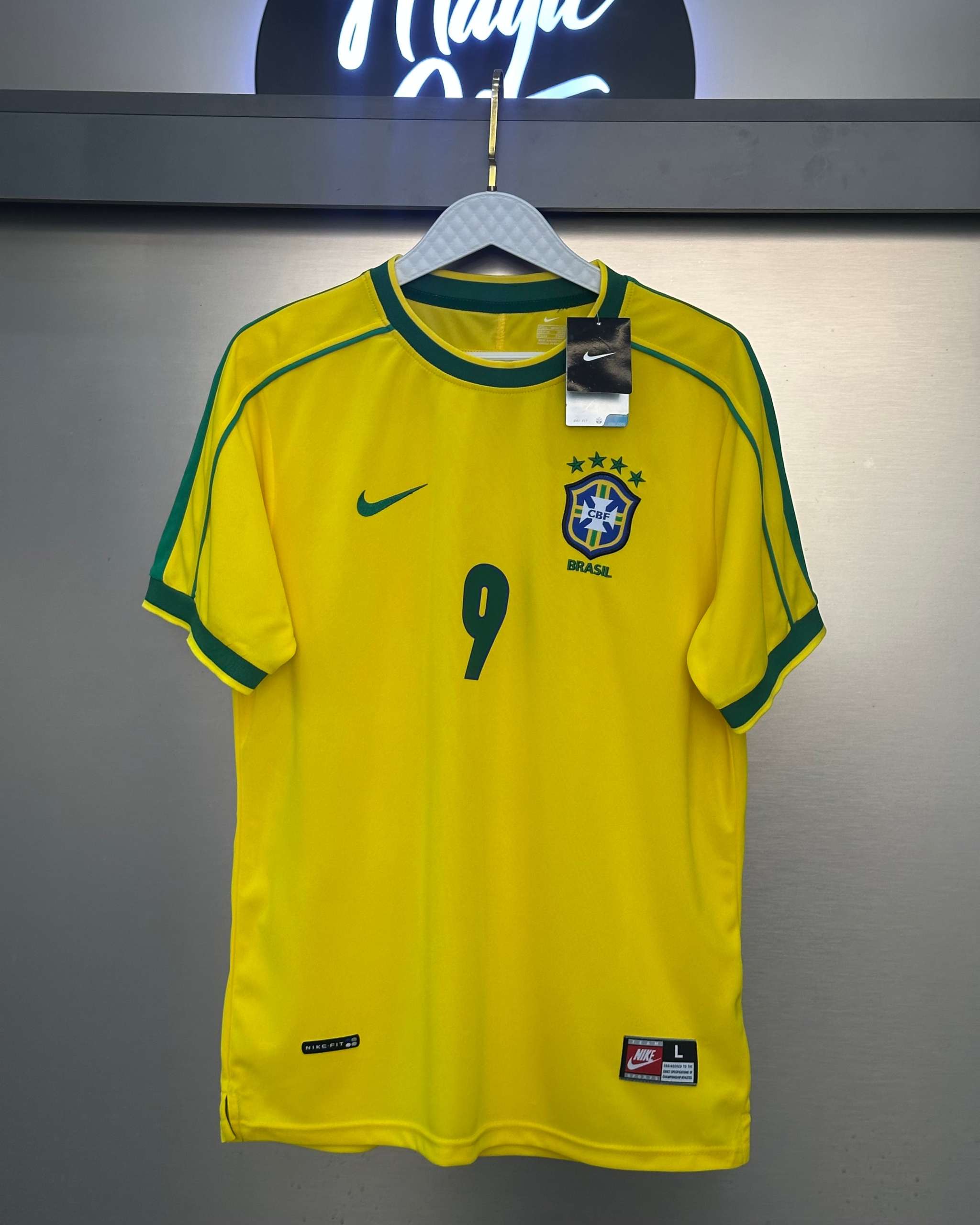 Nike Brazil 1998 Reissue Soccer Replica Jersey Varsity Ronaldo
