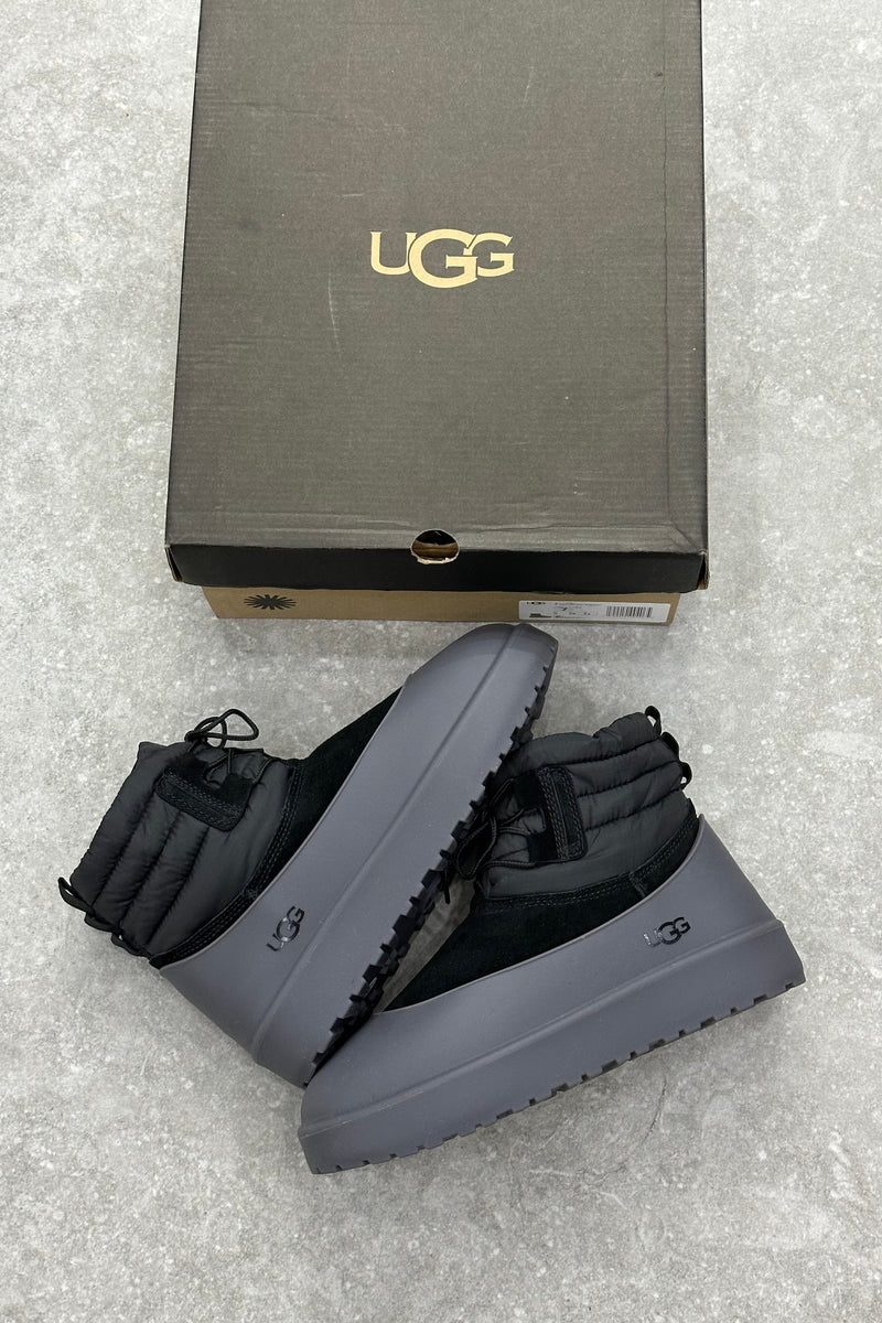 UGG Classic Mini Lace-Up Weather Boot - Black