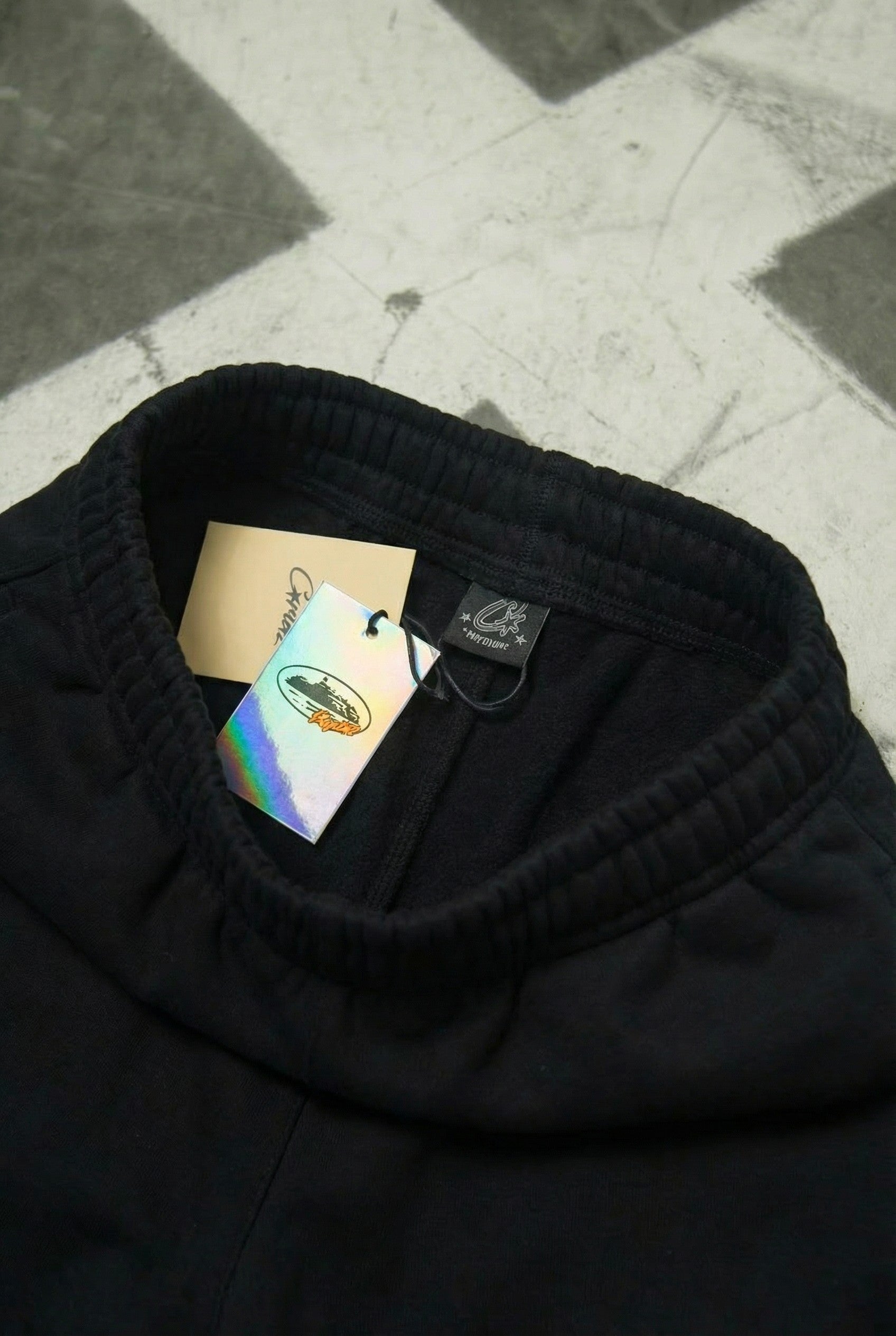 Corteiz Superior Royale Open Hem Pant - "Black/Yellow"