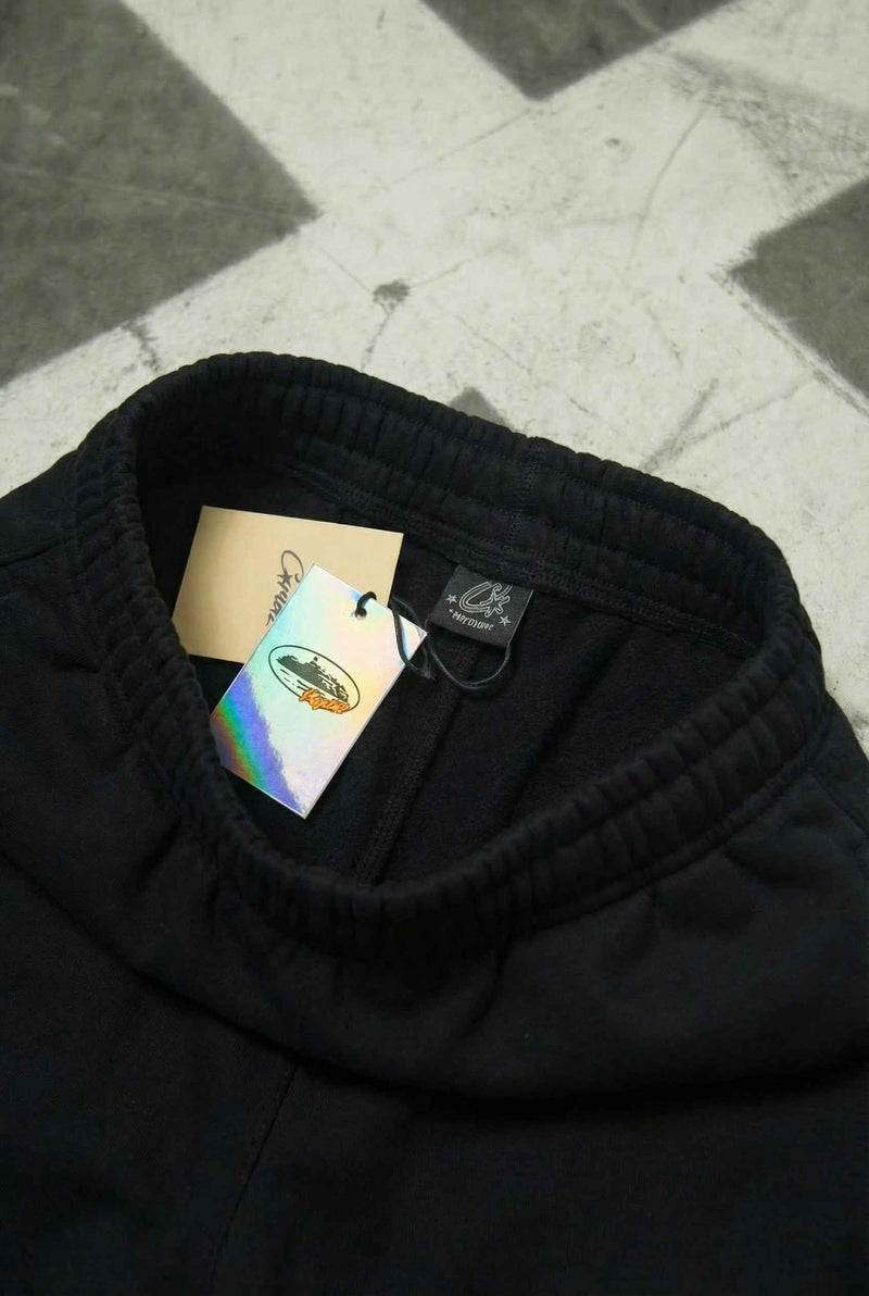 Corteiz Superior Royale Open Hem Pant - "Black/Yellow"