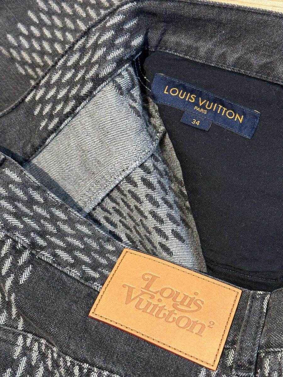 Louis V x Nigo Giant Damier Waves MNGM Denim Pants - MAGIC CITY