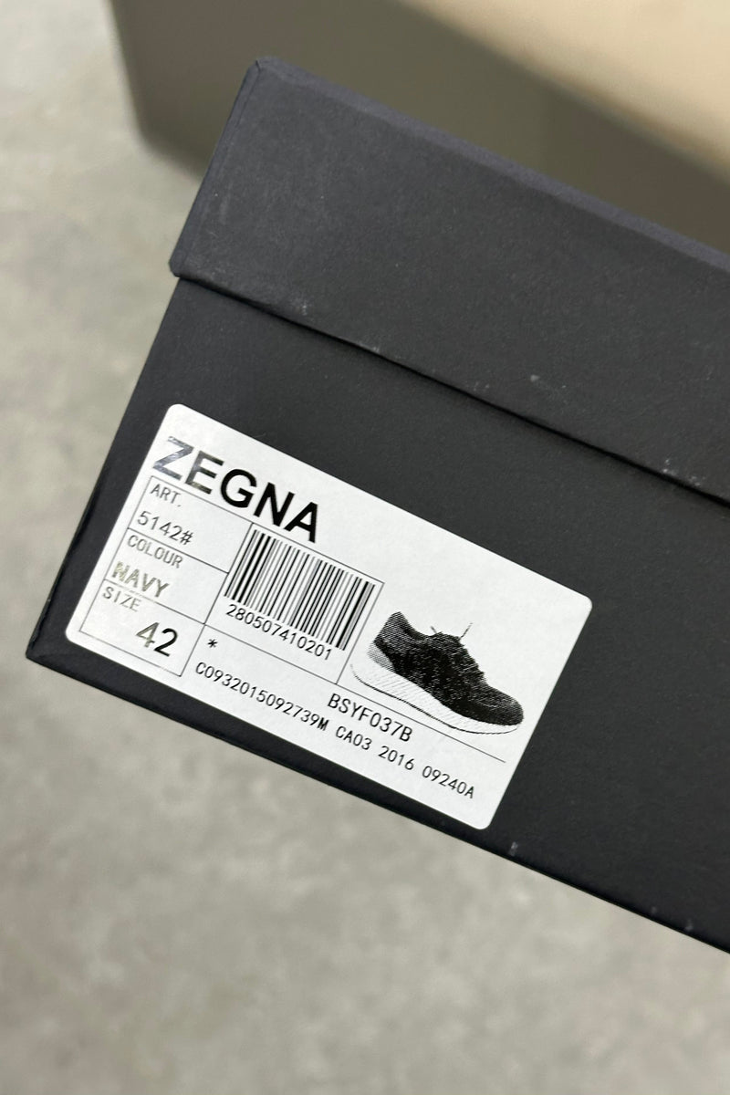 Zegna Techmerino Wool Sneakers - Bleu - MAGIC CITY