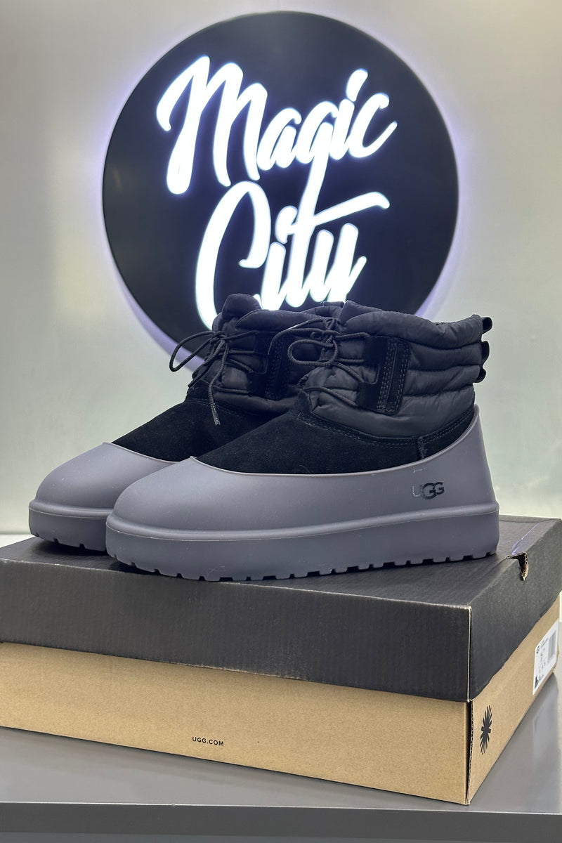 UGG Classic Mini Lace-Up Weather Boot - Black