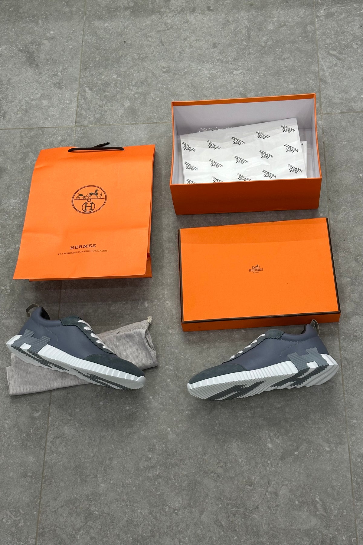 Hermès Bouncing - Bleu Tonnerre