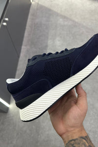 Zegna Techmerino Wool Sneakers - Bleu - MAGIC CITY