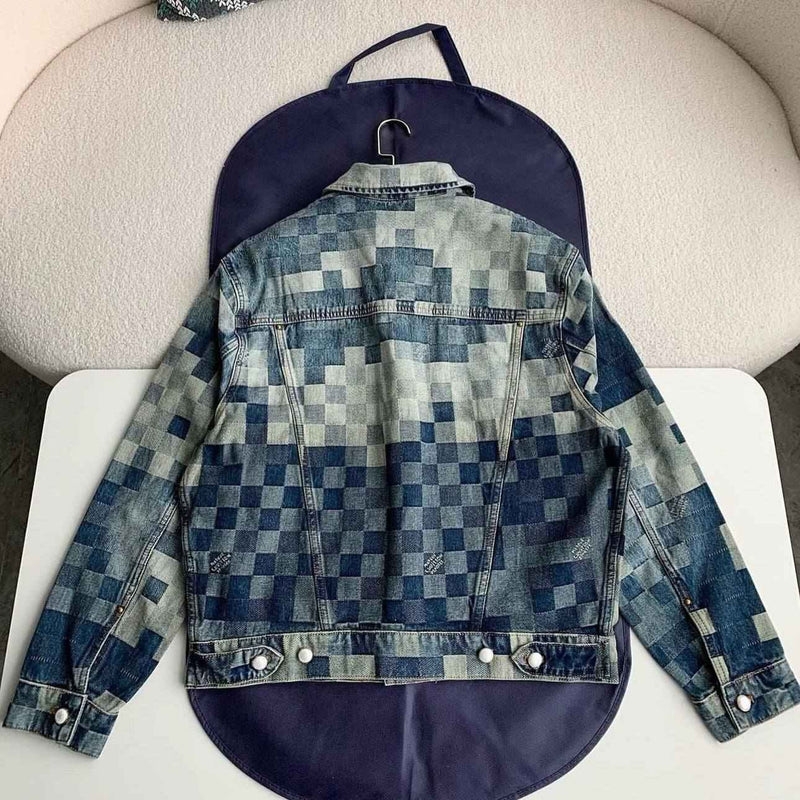 Louis V Damier Denim Skate Jacket - MAGIC CITY