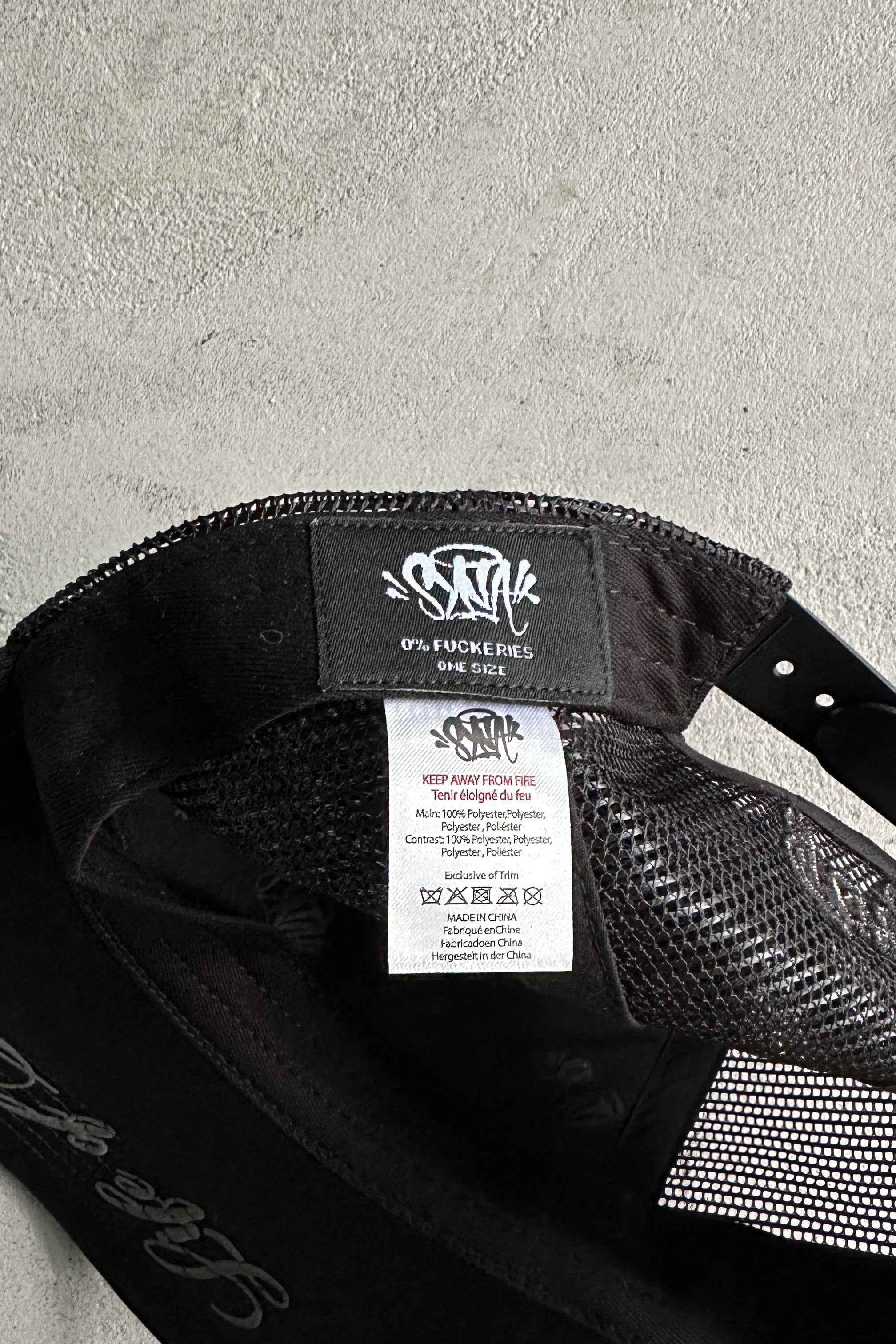 Syna World Rope Trucker Hat – BLACK