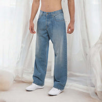 Billiorich Pantalon large en denim - MAGIC CITY