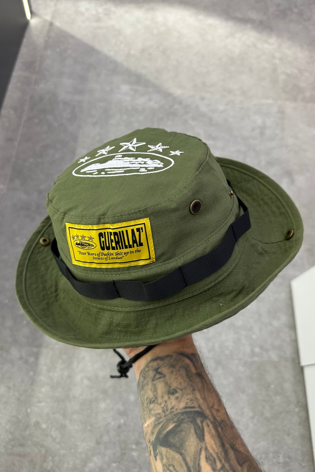 Corteiz OG Guerillaz Bucket Hat - Green - MAGIC CITY