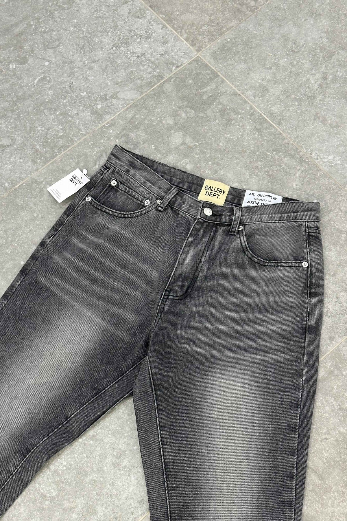 GALLERY DEPT Flared Jeans Paint Splatter - Grey