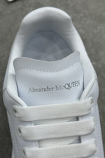 Alexander McQueen Oversized Sneaker Triple White - tongue detail