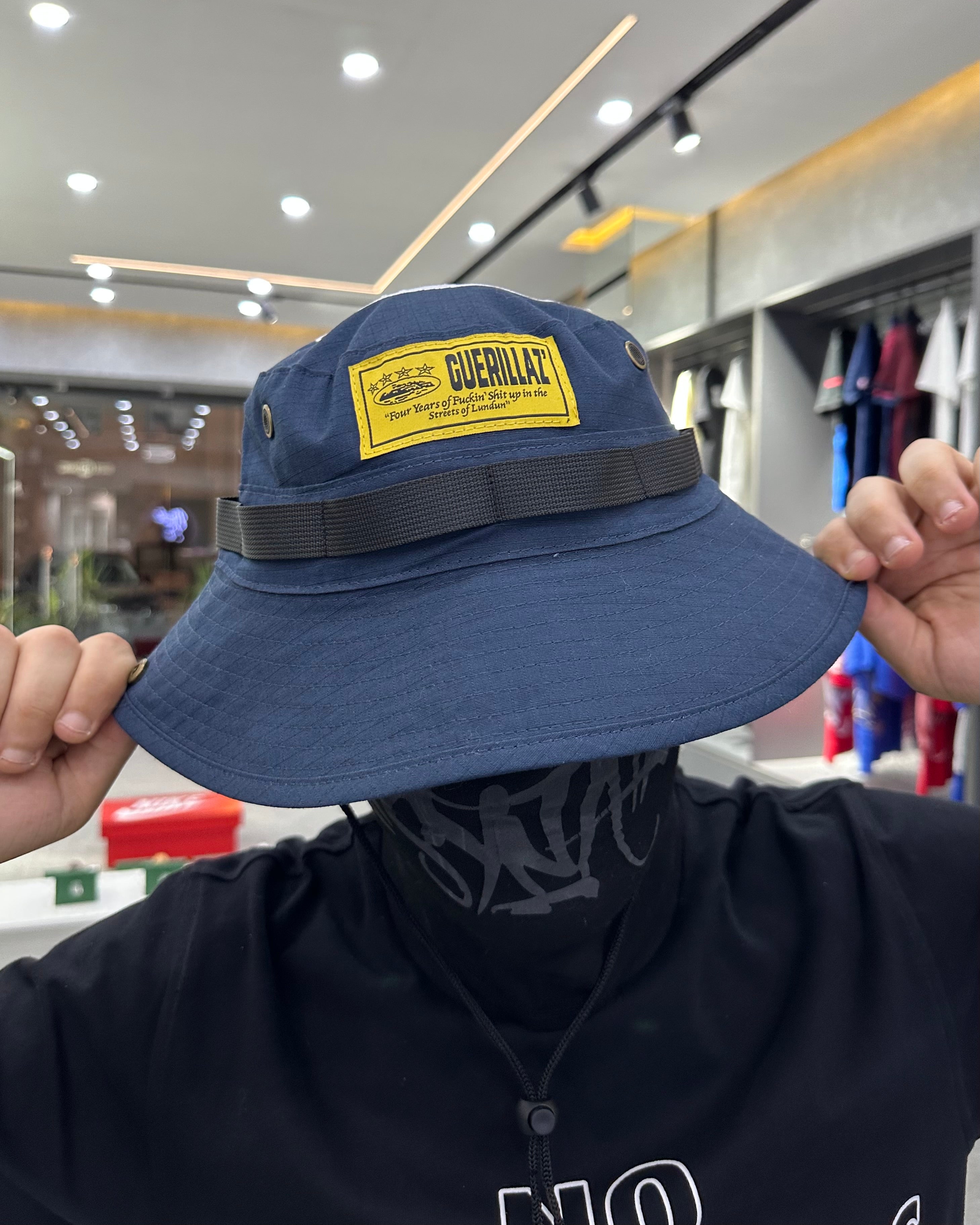 Corteiz OG Guerillaz Bucket Hat - Bleu