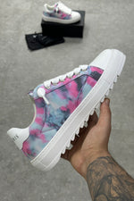 NUMERIS Low-Top Sneakers – Pink Teal Tie-Dye