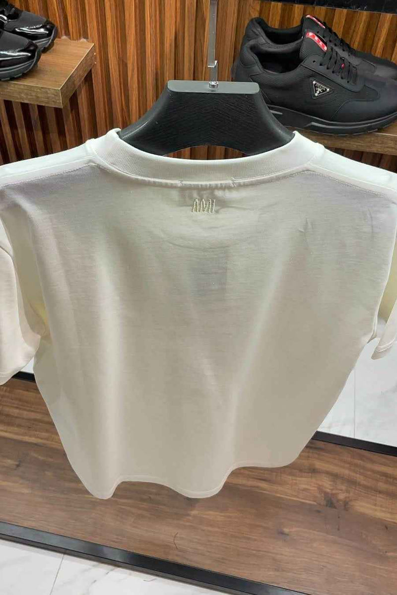 Ami De Coeur Organic Cotton white Tee - MAGIC CITY