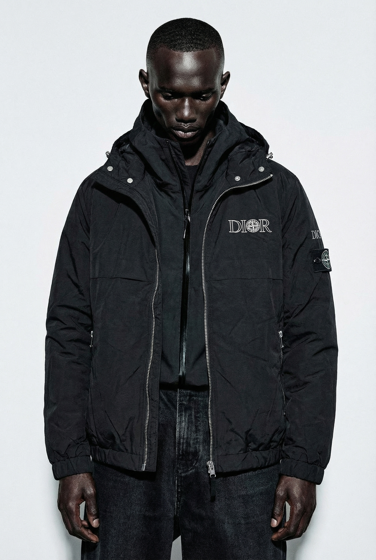 Dior x Stone Island Bomber Jacket - Black