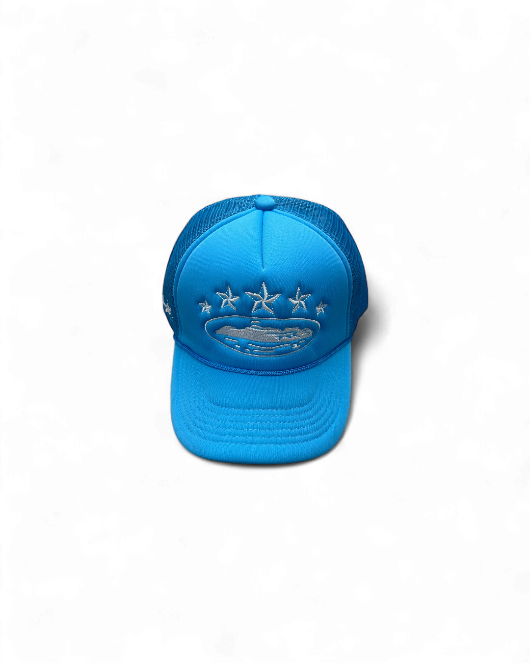 CORTEIZ 5 STARZ Alcatraz Trucker Hat – Baby Bleu