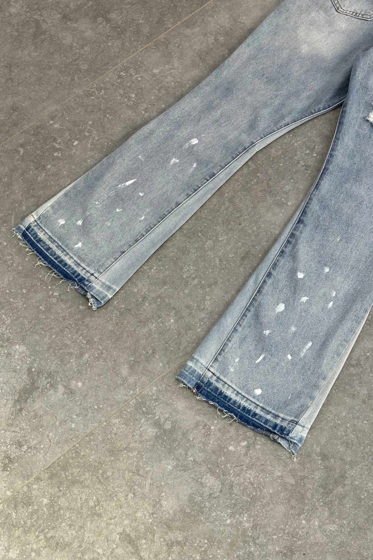 GALLERY DEPT Flared Jeans Paint Splatter – Vintage Blue