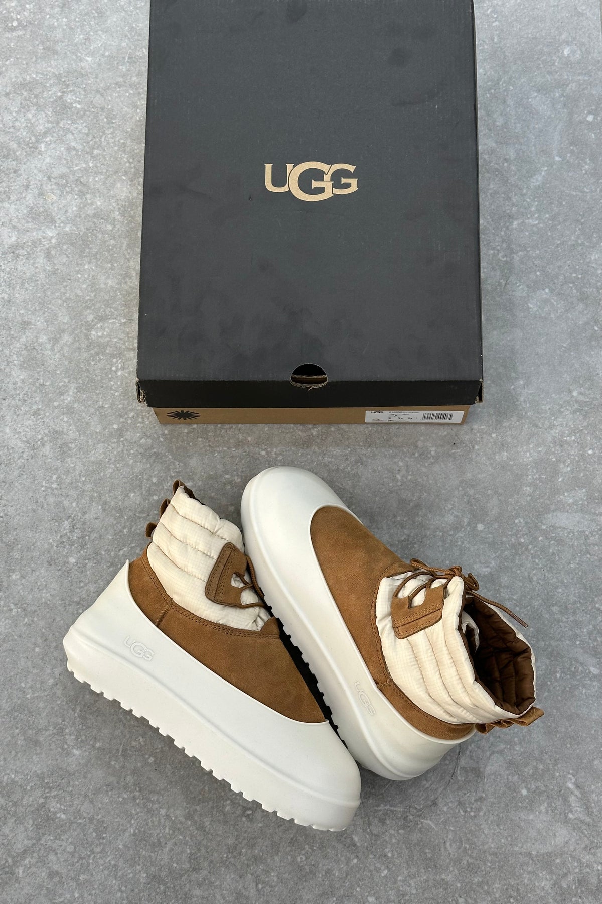 UGG Classic Mini Lace-Up Weather Boot - Whitecap