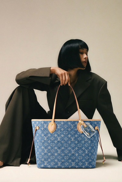 Louis V - Neverfull MM Monogram Denim