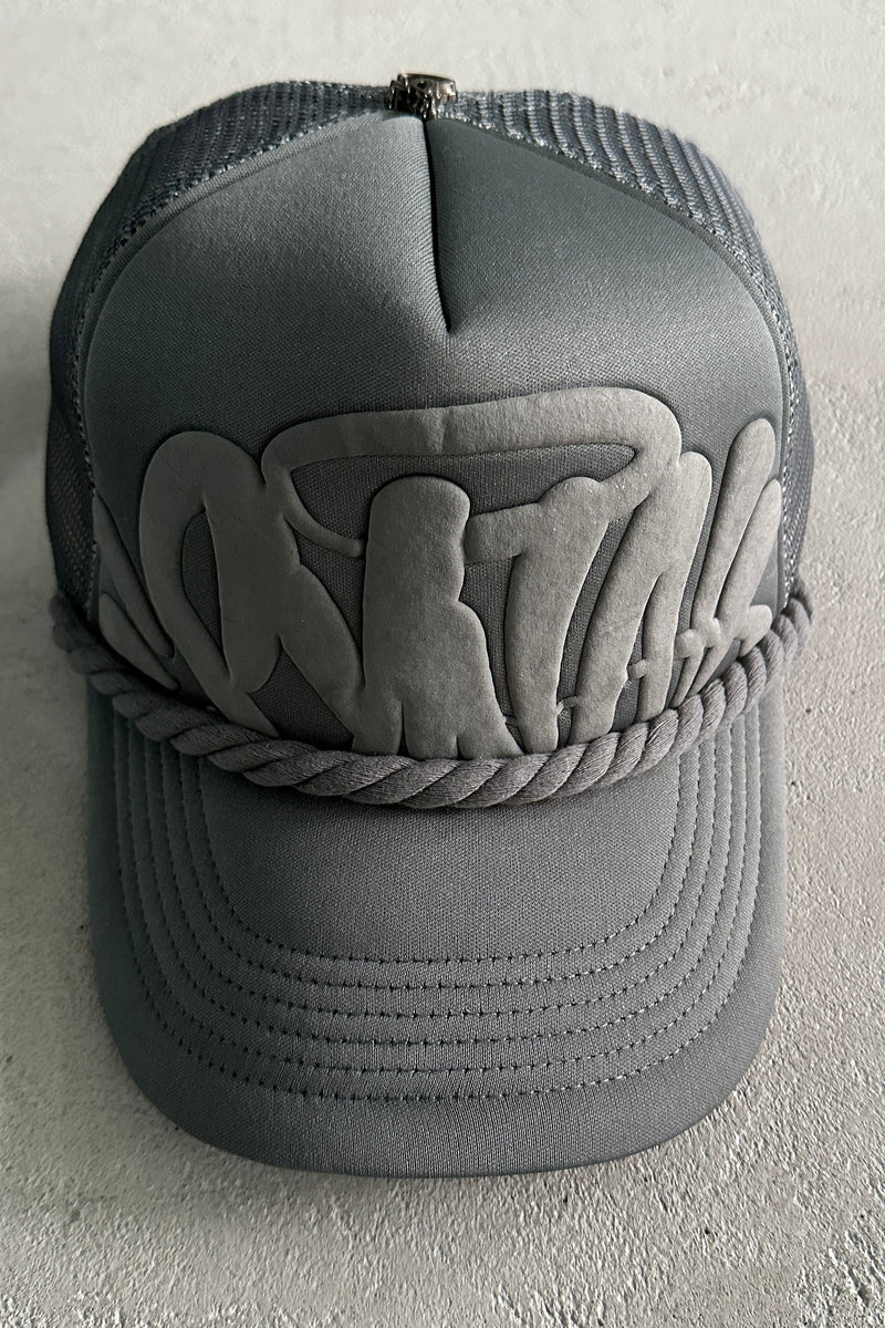 Syna World Rope Trucker Hat – Grey - MAGIC CITY