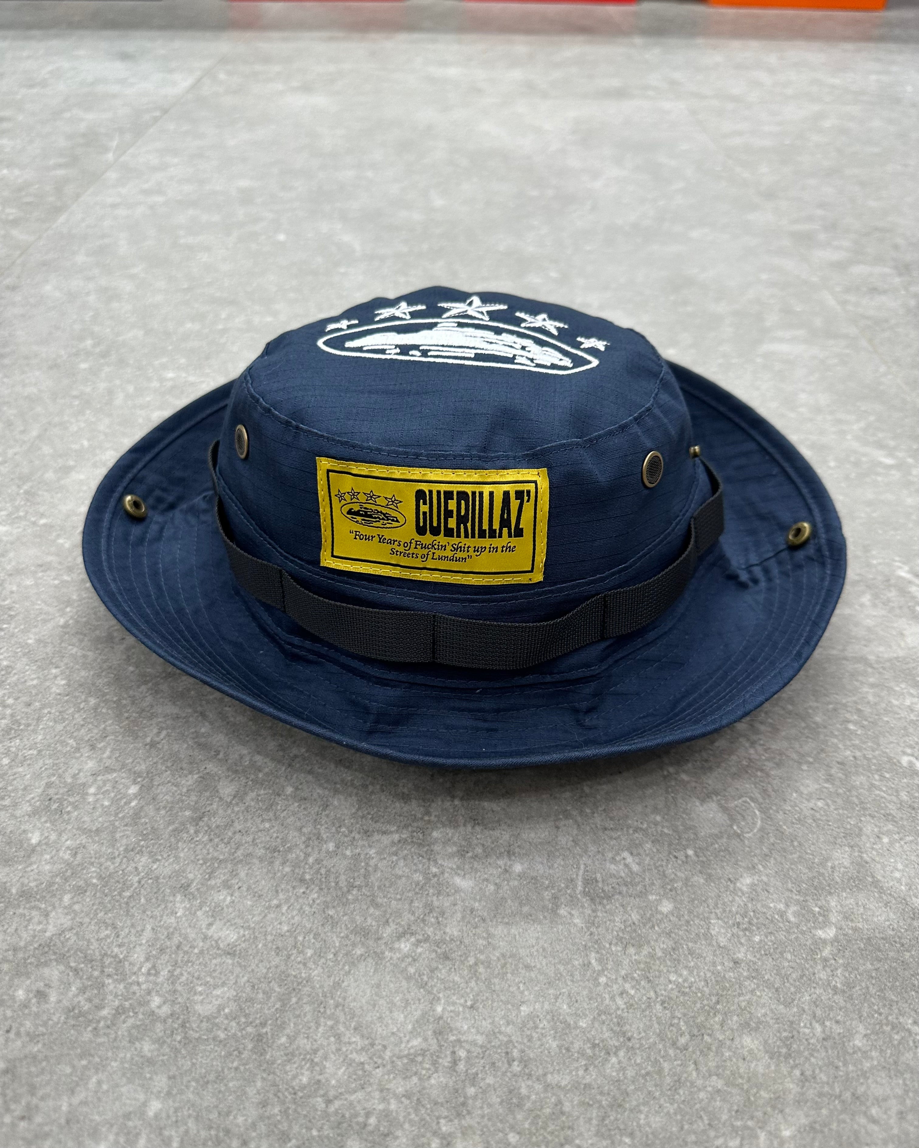 Corteiz OG Guerillaz Bucket Hat - Bleu