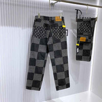Louis V x Nigo Giant Damier Waves MNGM Denim Pants - MAGIC CITY