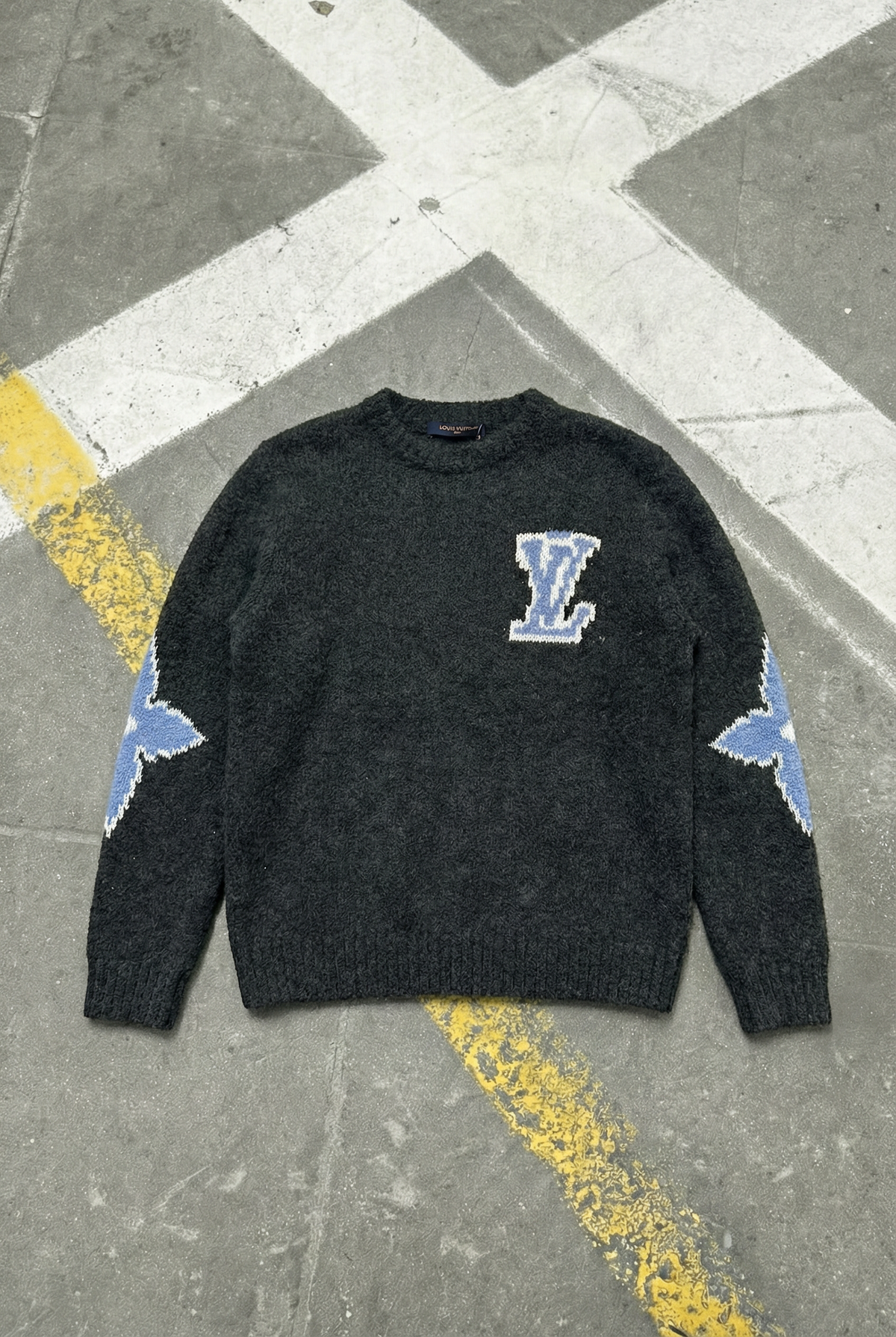 LV Chunky Wool Blend Pullover
