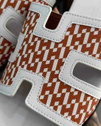 Hermês Sandal Izmir Orange / White - MAGIC CITY