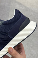 Zegna Techmerino Wool Sneakers - Bleu - MAGIC CITY
