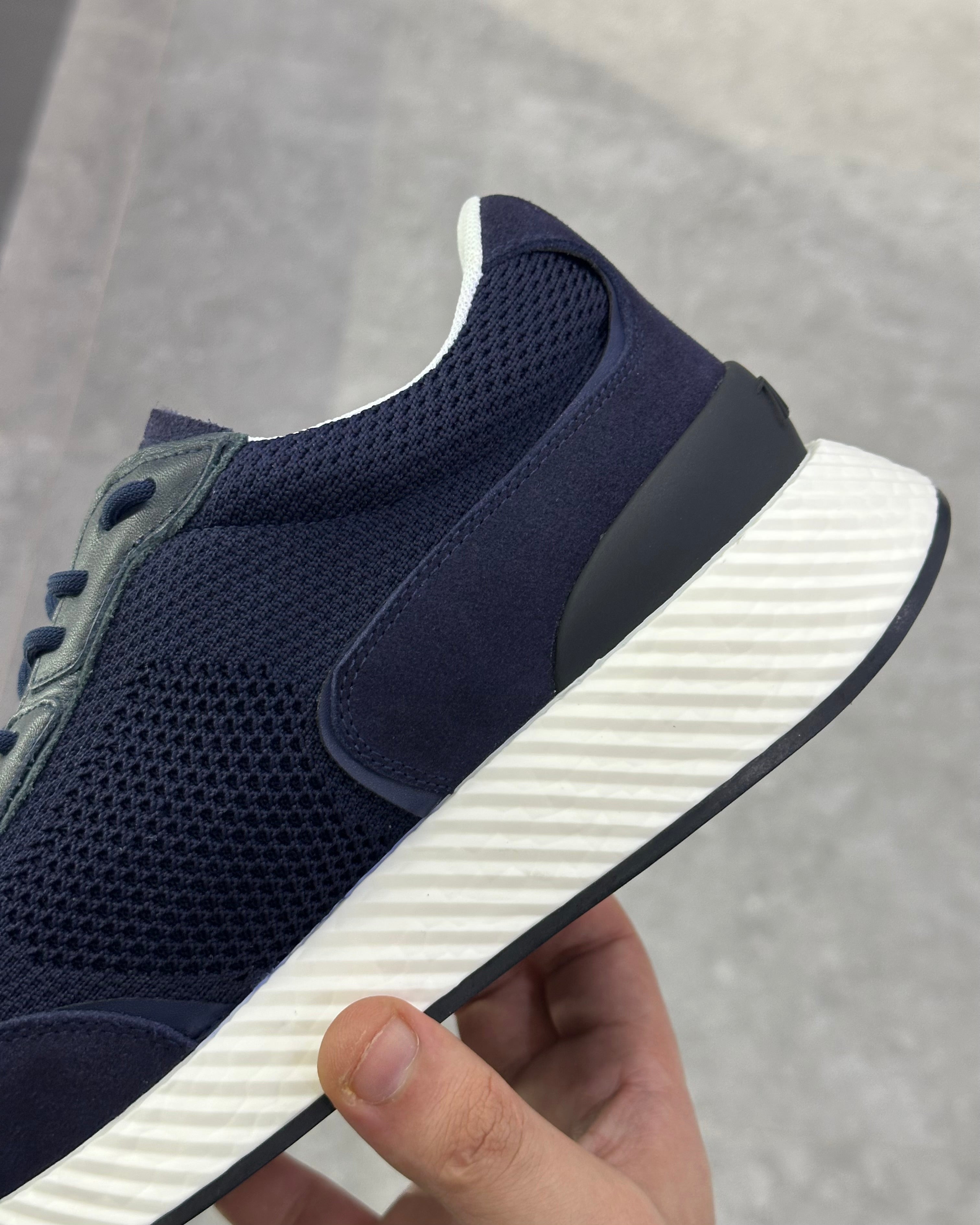 Zegna Techmerino Wool Sneakers - Bleu