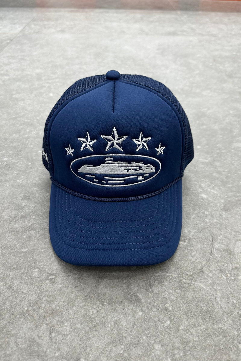 CORTEIZ 5 STARZ Alcatraz Trucker Hat – Bleu - MAGIC CITY