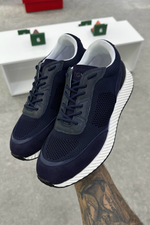 Zegna Techmerino Wool Sneakers - Bleu - MAGIC CITY